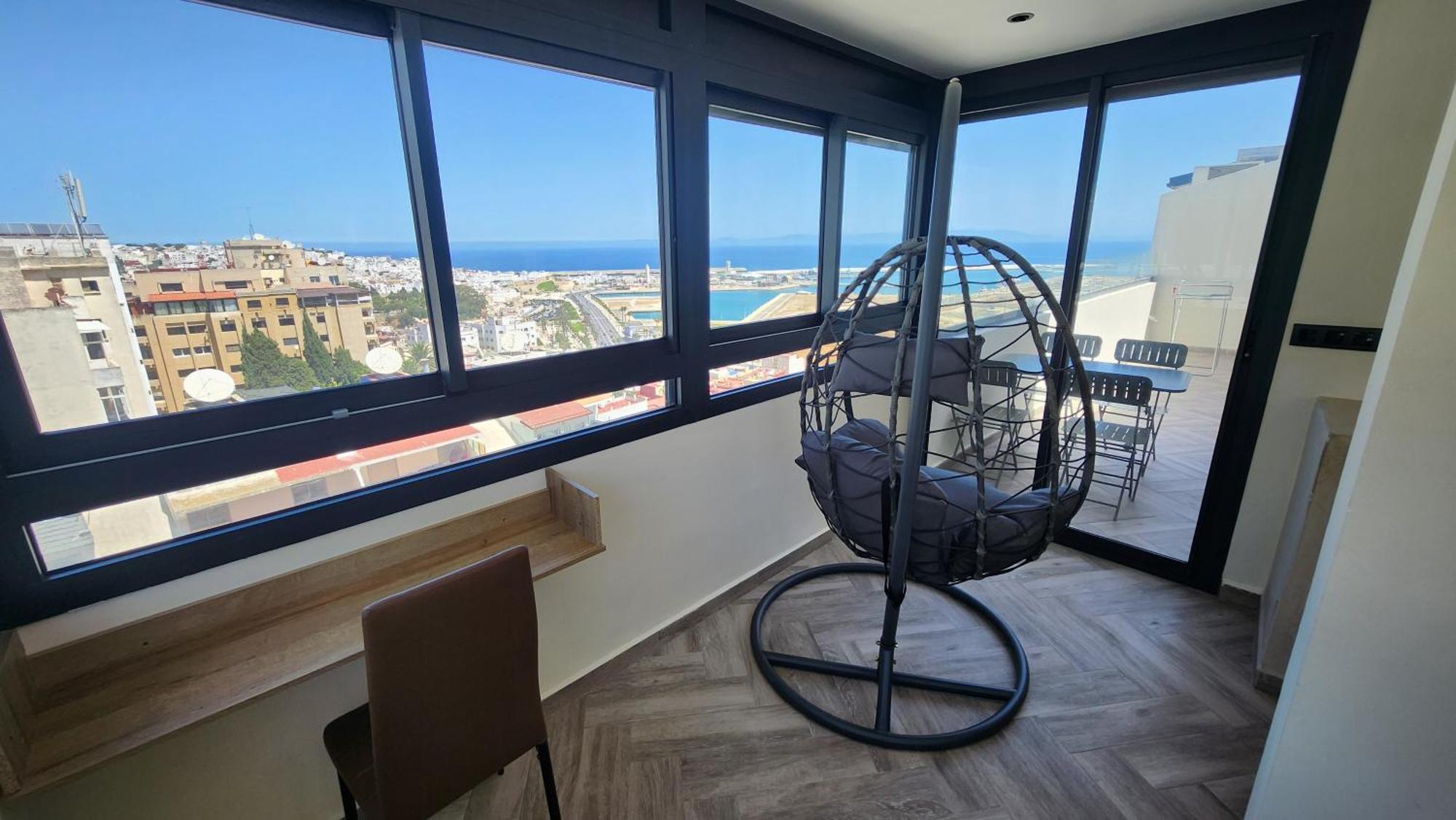 Appartement Vue Sur Mer Tánger Exterior foto
